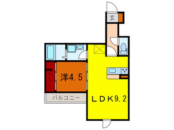 セジュール下山手通の物件間取画像